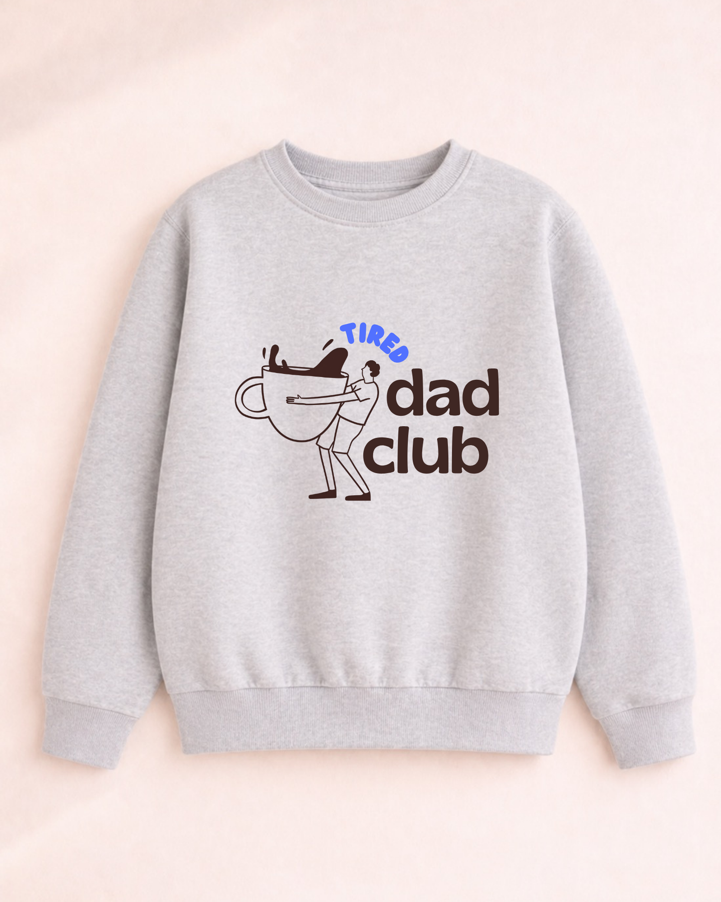 Bügelbild „Tired Dad Club“ - Einzelmotiv