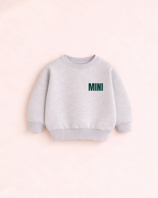 Bügelbild „Mini – where love begins“ – Ergänzung für das Familienset