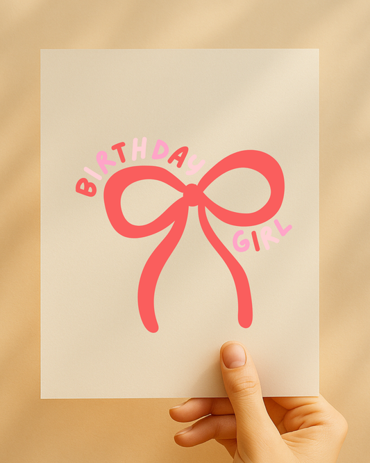 Bügelbild "Birthday Girl" zum Geburtstag