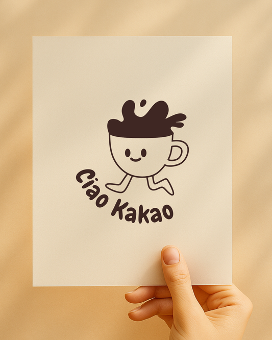 Bügelbild "Ciao Kakao"