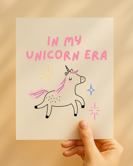 Bügelbild "In My Unicorn Era"