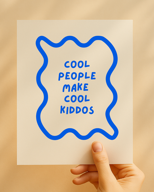 Bügelbild "Cool People Make Cool Babies"