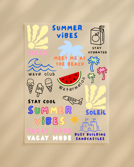 Bügelbild Set „Summer Vibes“