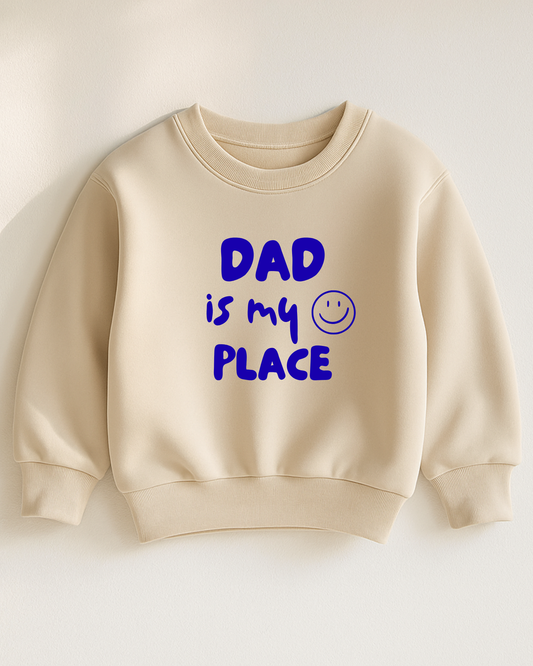 Bügelbild „Dad is my happy place“