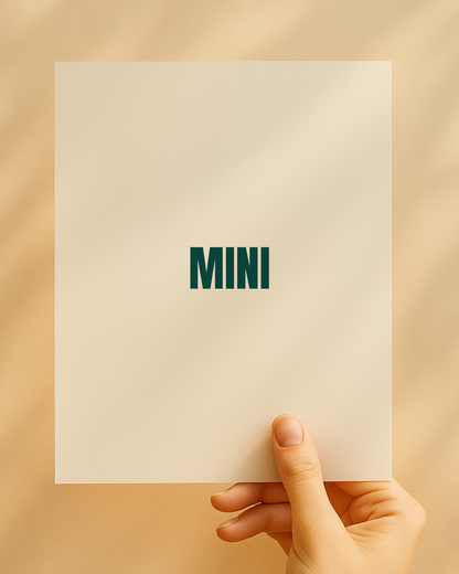 Bügelbild „Mini – where love begins“ – Ergänzung für das Familienset