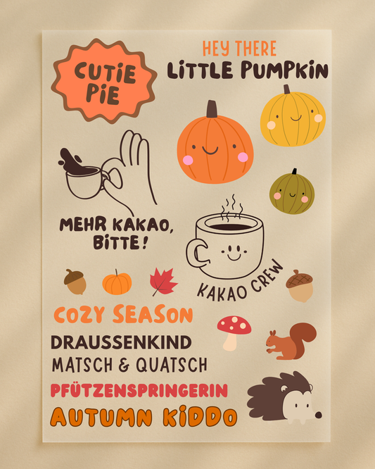Bügelbilder Set „Cozy Season“ – Herbst