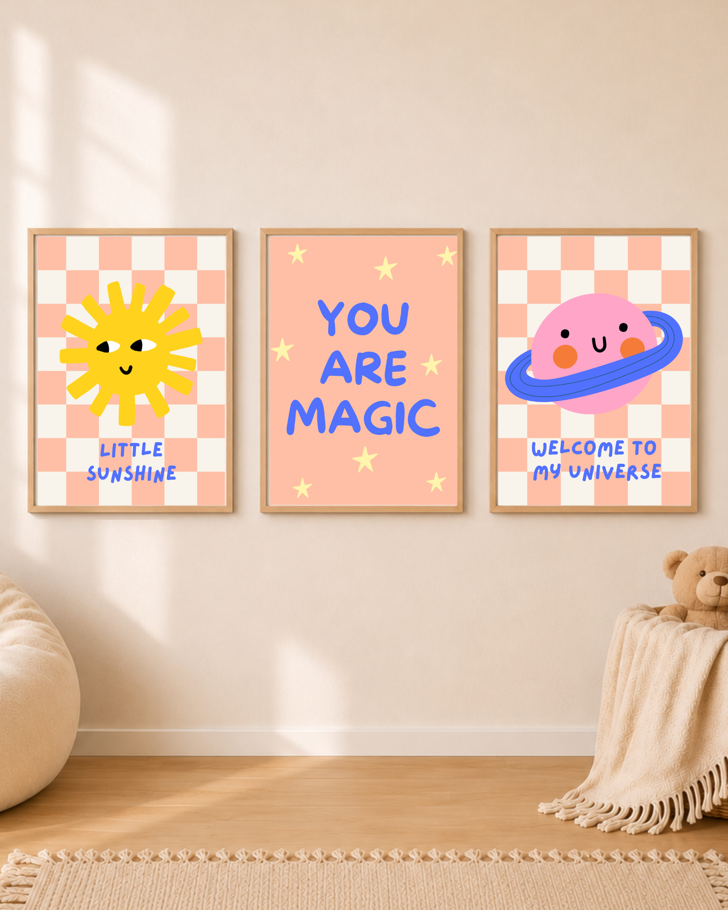3er Poster Set „Universum“ –  Digitale Poster zum Ausdrucken
