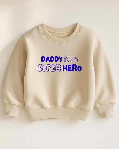 Bügelbild „Dad is my super hero“