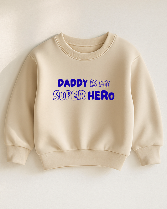 Bügelbild „Dad is my super hero“