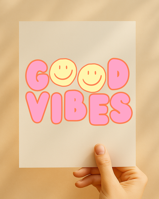 Bügelbild "Good Vibes"