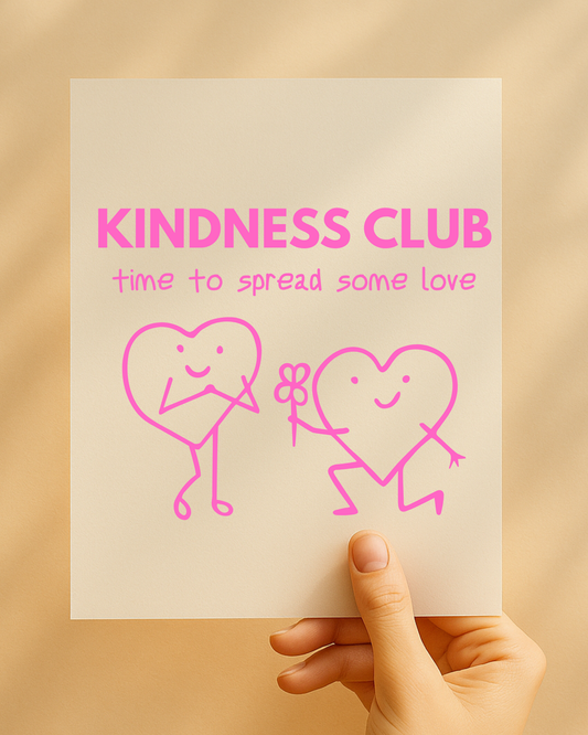 Bügelbild "Kindness Club“