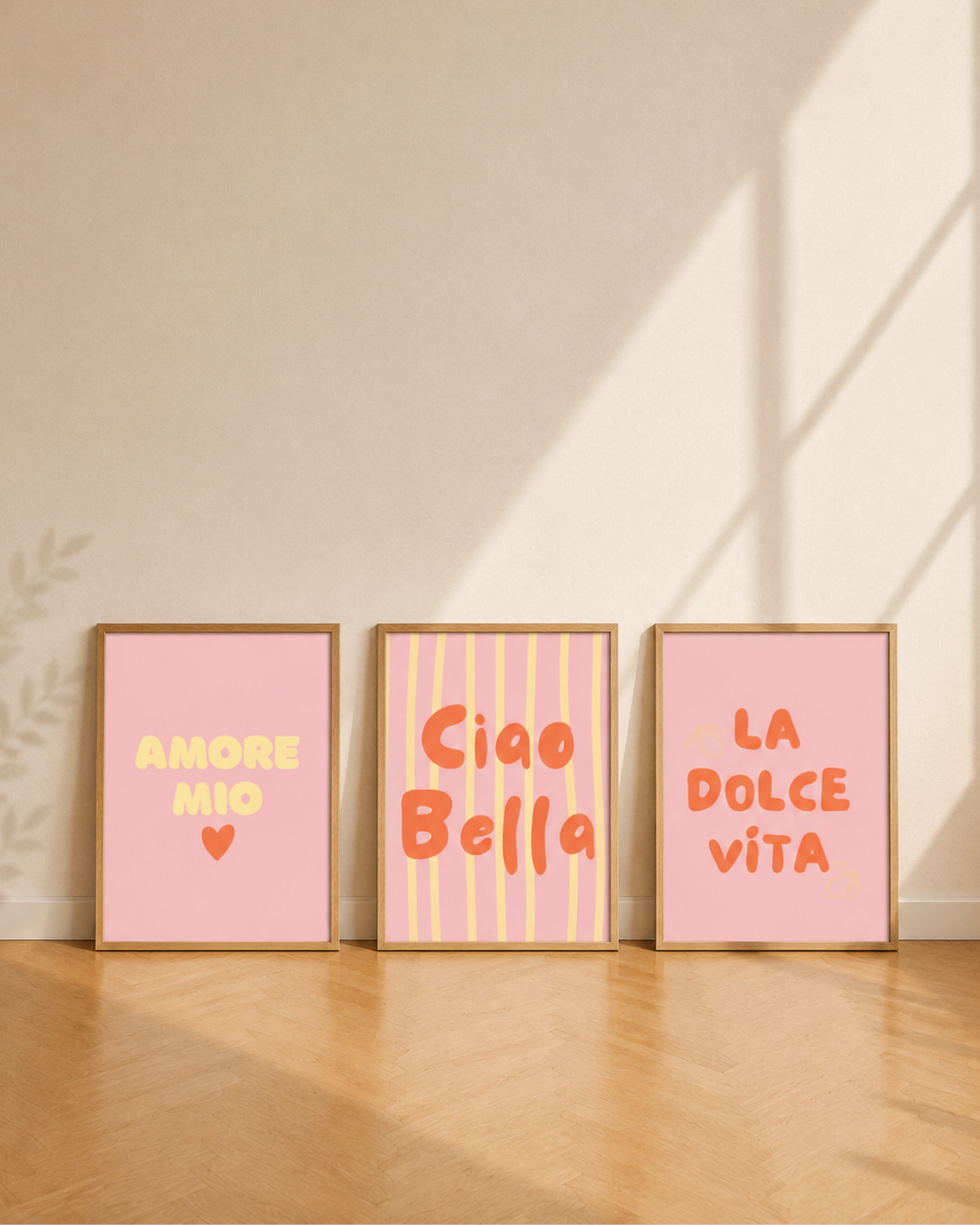 3er Poster Set „La dolce Vita“ –  Digitale Poster zum Ausdrucken