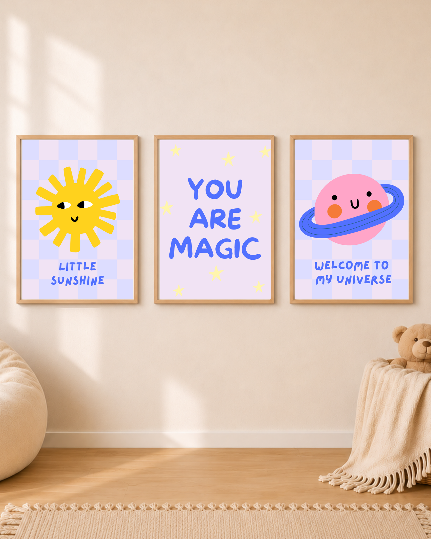 3er Poster Set „Universum“ –  Digitale Poster zum Ausdrucken