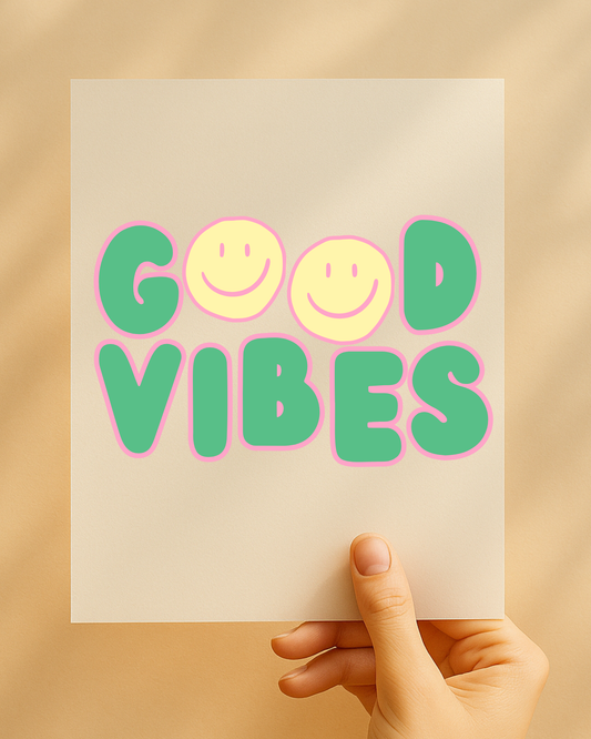 Bügelbild "Good Vibes"