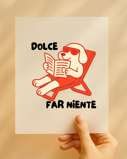 Bügelbild „Dolce far niente“