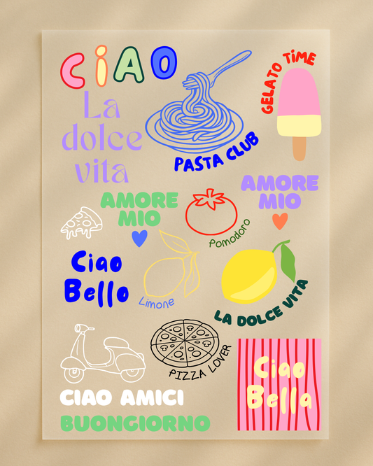 Bügelbilder Set "La dolce vita"