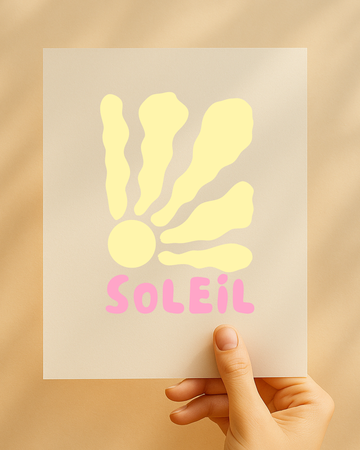 Bügelbild „Soleil“