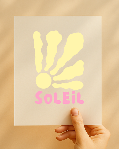 Bügelbild „Soleil“