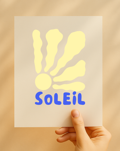 Bügelbild „Soleil“