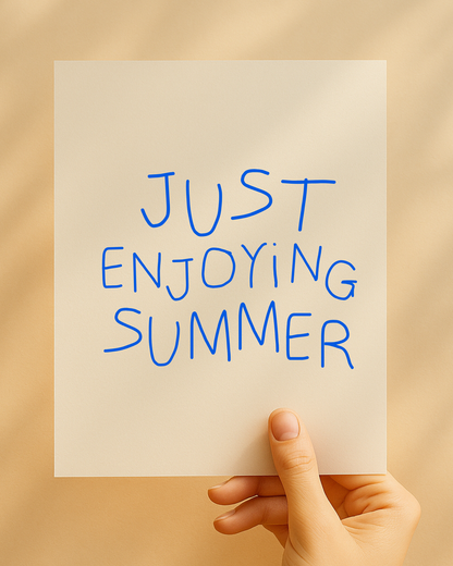 Bügelbild „Just enjoying summer“