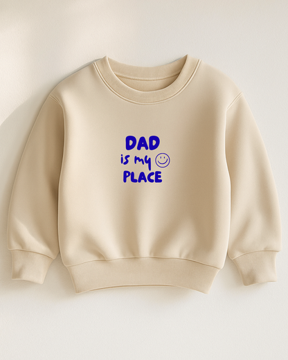 Bügelbild „Dad is my happy place“