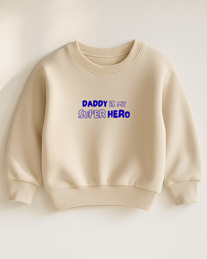 Bügelbild „Dad is my super hero“