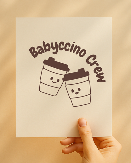 Bügelbild "Babycchino Crew"
