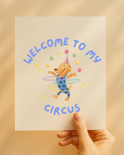 Bügelbild "Welcome to my Circus"