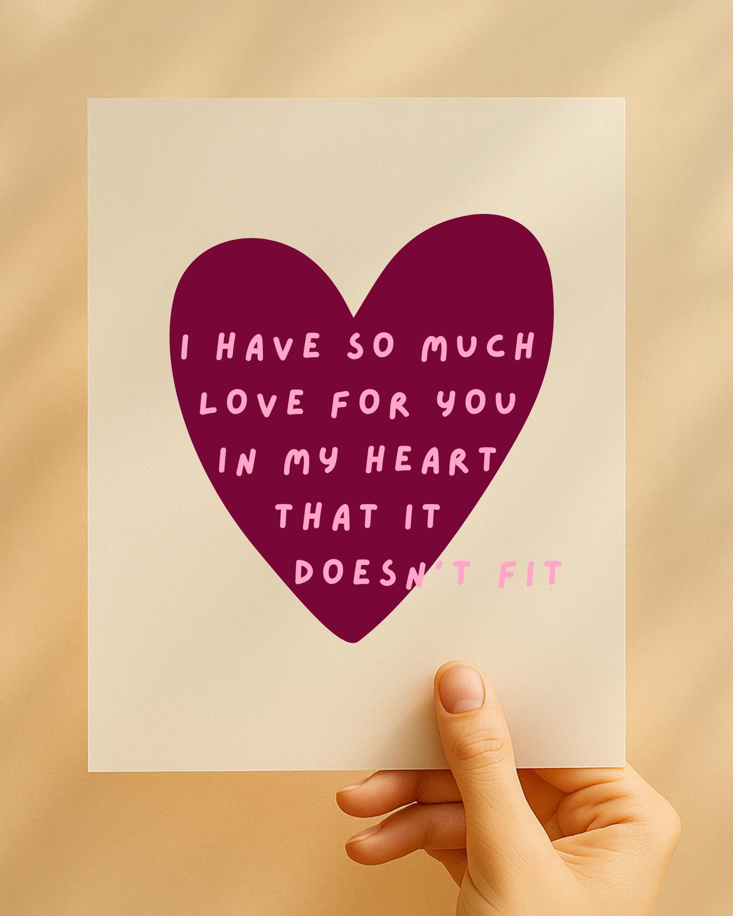 Bügelbild "So much Love"