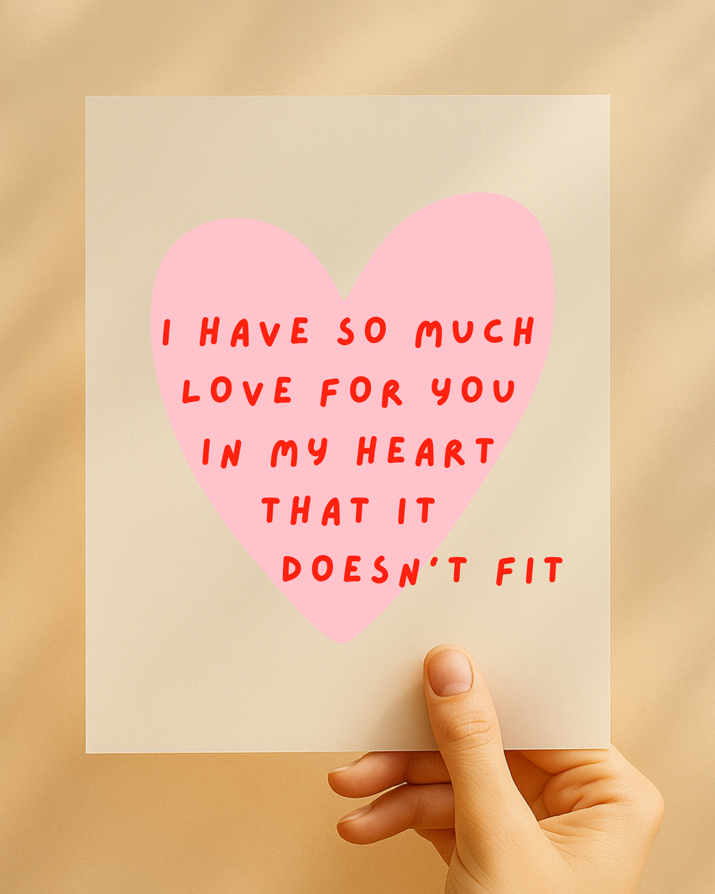 Bügelbild "So much Love"