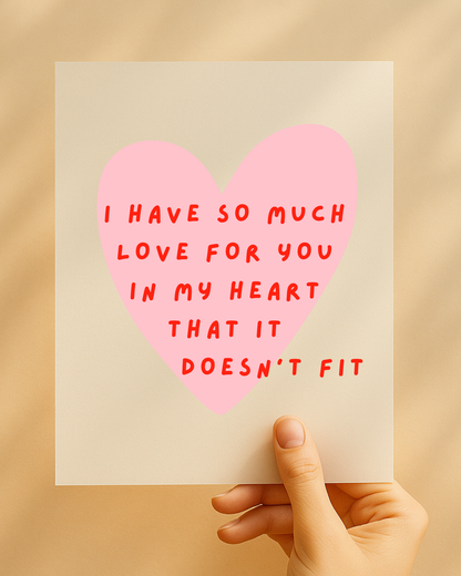Bügelbild "So much Love"