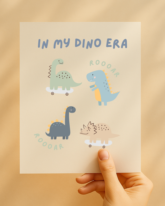 Bügelbild "In my Dino Era"