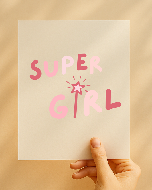 Bügelbild "Super Girl"