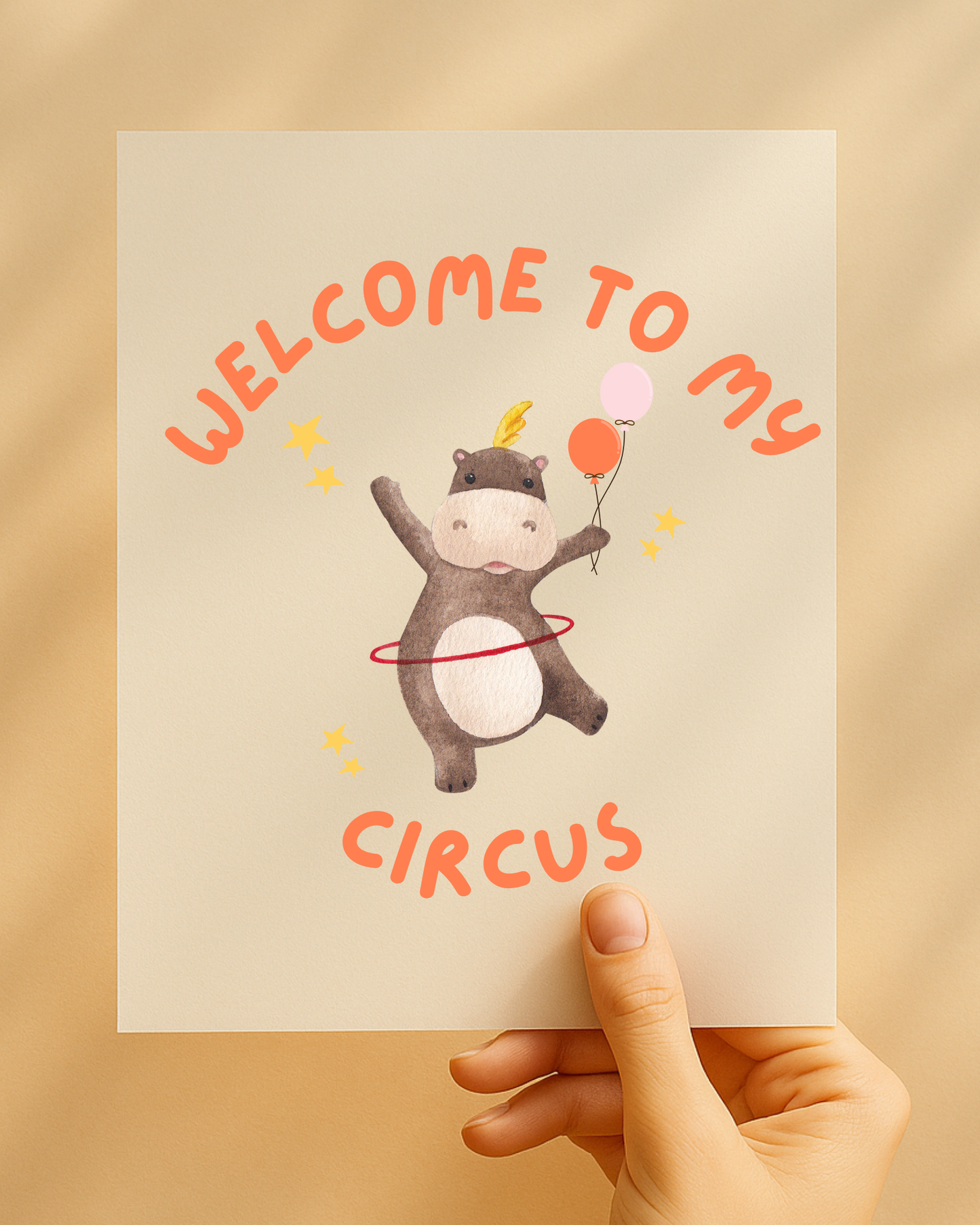 Bügelbild "Welcome to my Circus"