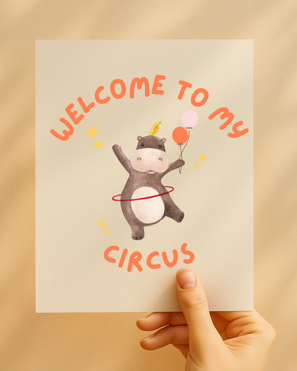 Bügelbild "Welcome to my Circus"