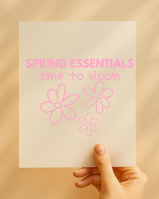 Bügelbild "Spring Essentials - Time to boom“