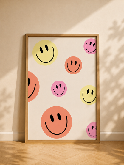 2er Poster Set „Happy Vibes“ –  Digitale Poster zum Ausdrucken