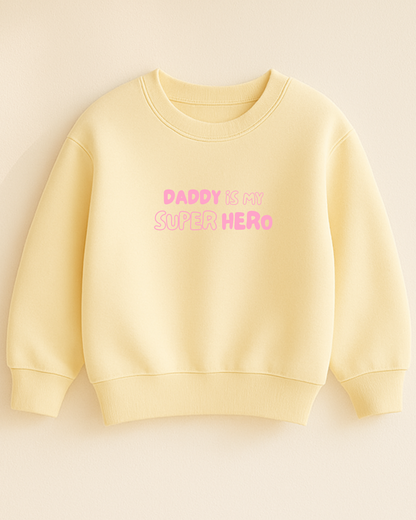 Bügelbild „Dad is my super hero“