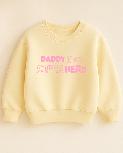 Bügelbild „Dad is my super hero“
