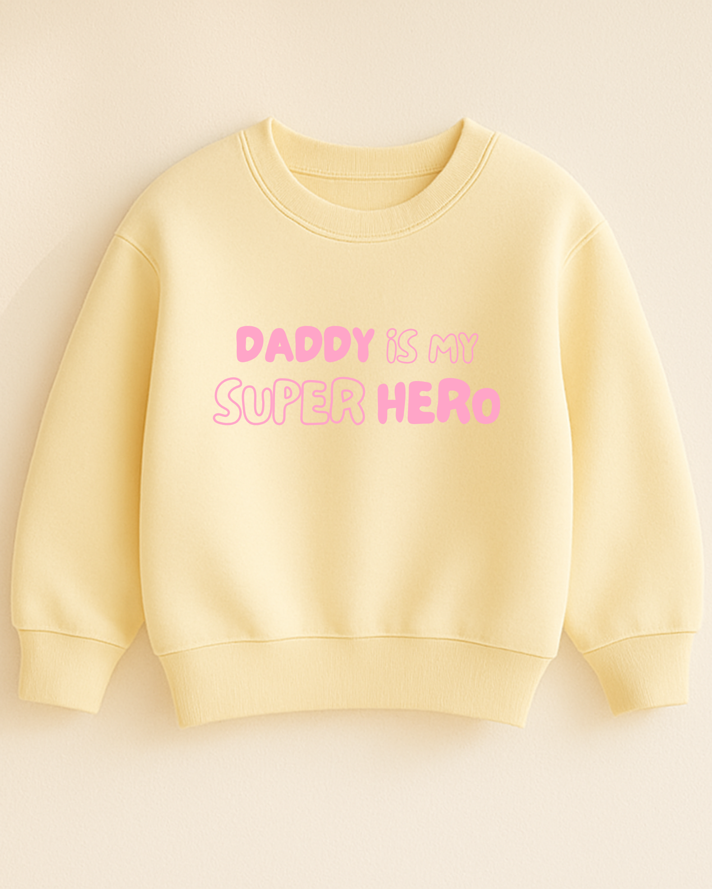 Bügelbild „Dad is my super hero“
