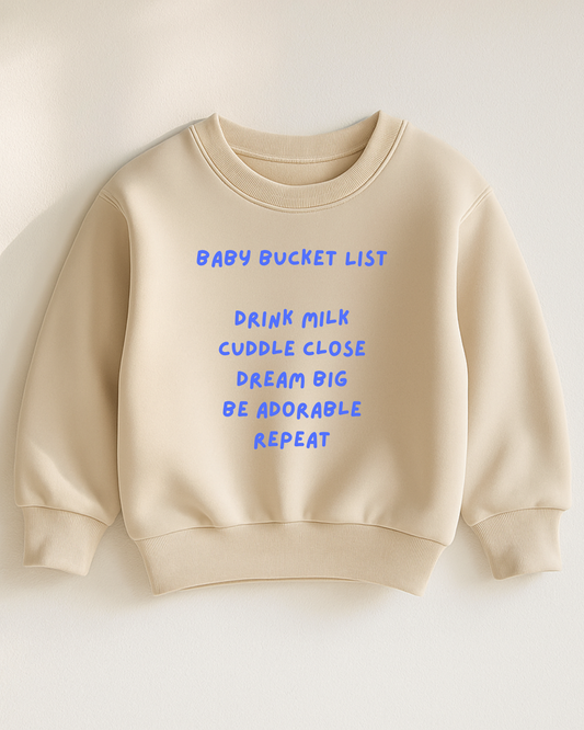 Bügelbild "Baby Bucket List“