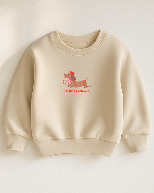 Bügelbild "Ins Herz gedackelt"