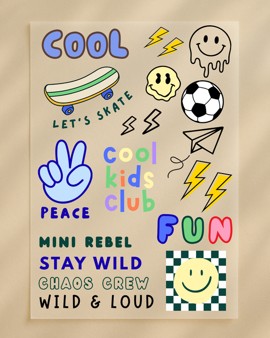 Bügelbilder Set "Cool Kids Club“
