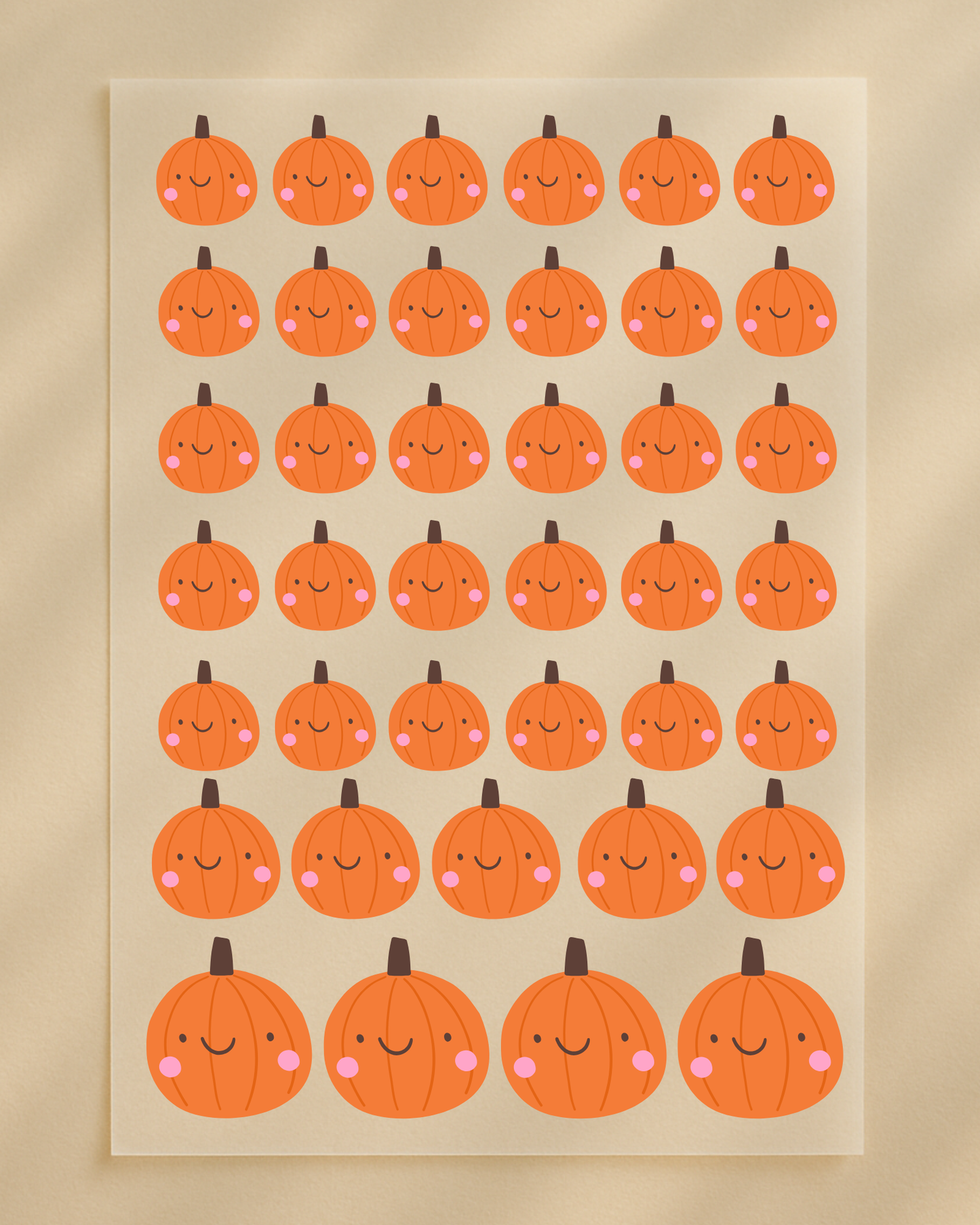 Bügelbilder Set „Little Pumpkin“ – Mini Kürbisse