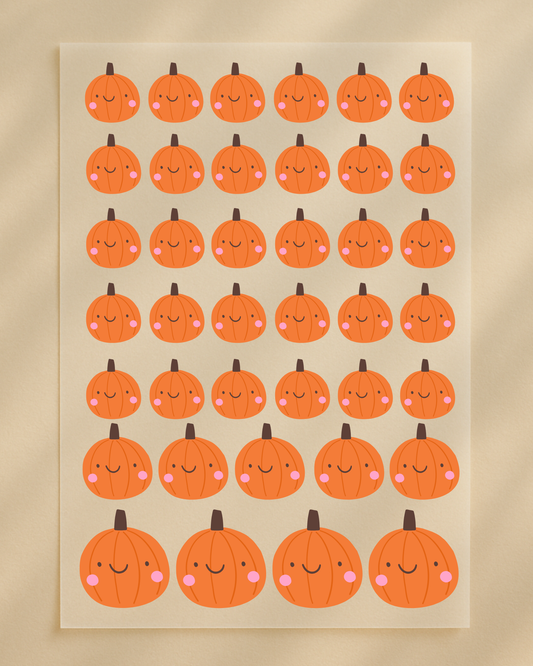 Bügelbilder Set „Little Pumpkin“ – Mini Kürbisse