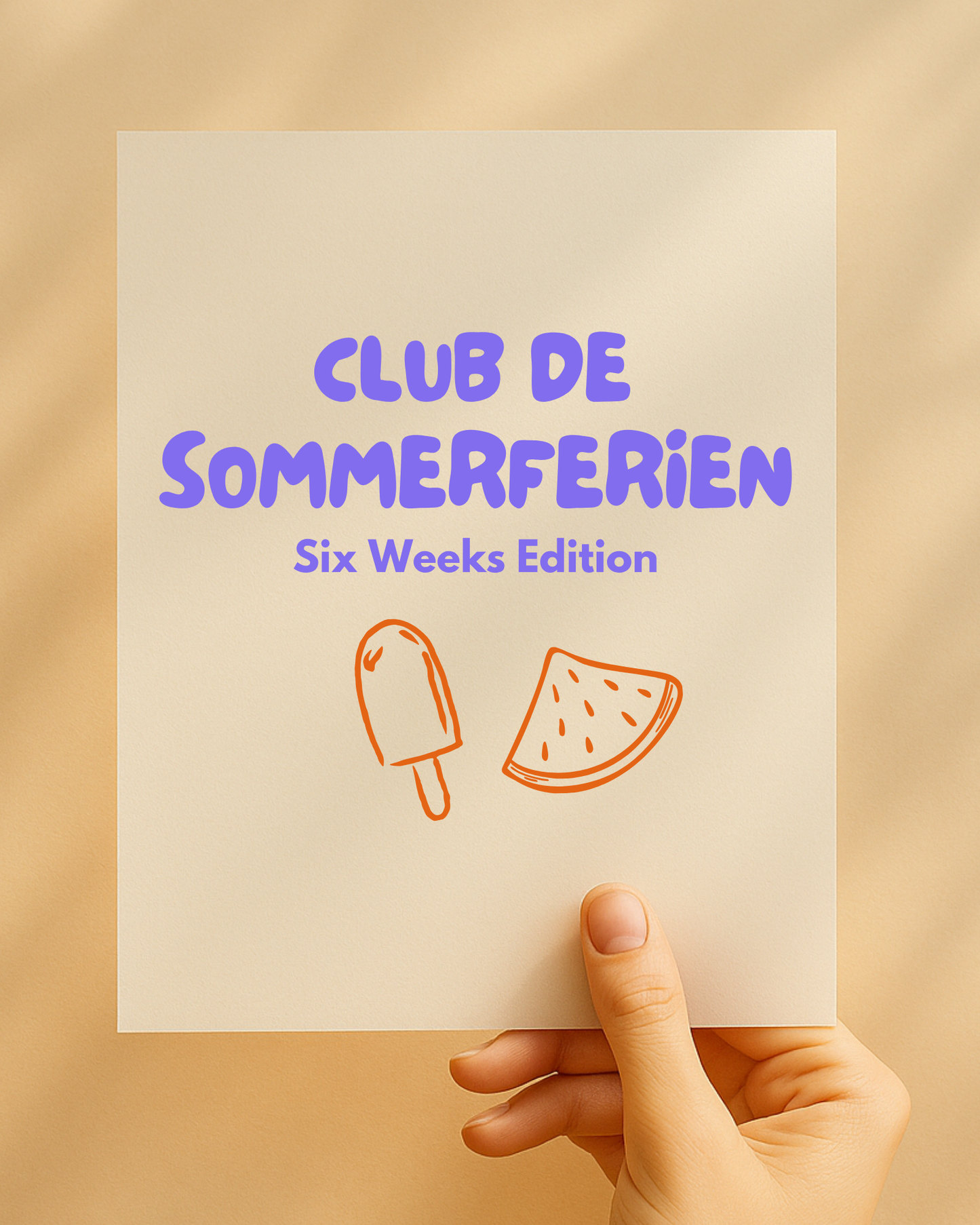 Bügelbild „Club de Sommerferien – Six Weeks Edition“