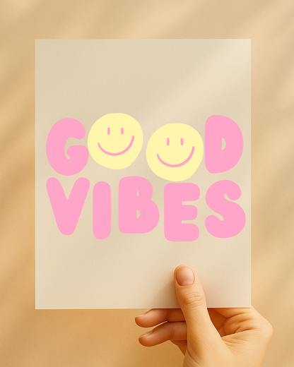 Bügelbild "Good Vibes - Sommer Edition"