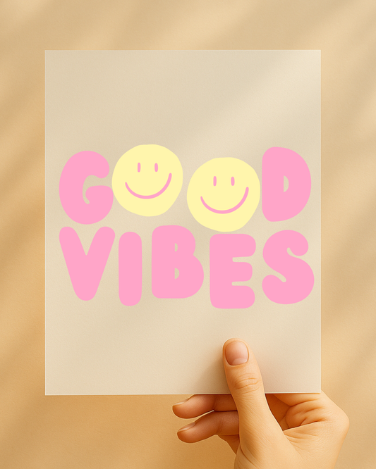 Bügelbild "Good Vibes - Sommer Edition"