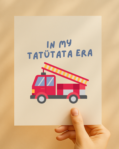 Bügelbild Feuerwehr "In my Tatütata Era"