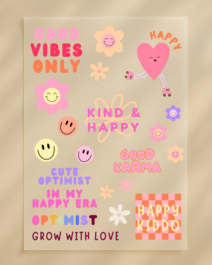 Bügelbilder Set "Good Vibes"